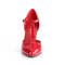 Туфлі Pleaser Vanity-415 *4 дюйми з Т-подібним ремінцем у стилі Д'Орсе, червоні