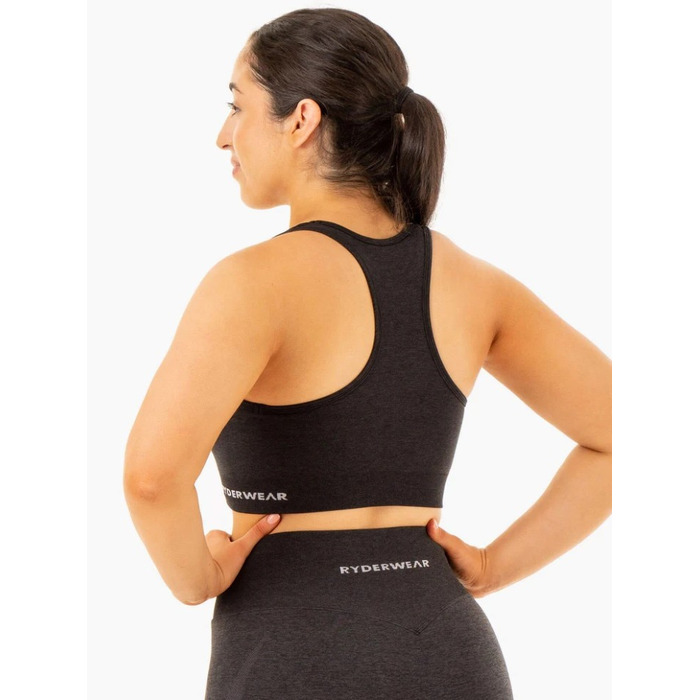 Топ Sculpt Seamless Racer Back Sports Bra - Black Marl