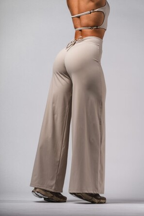Штани Deni x NEBBIA High-waist Flared Pants Cream 312