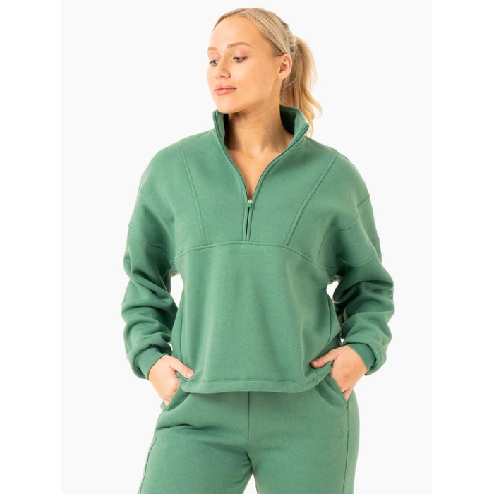 Толстовка Sideline Half Zip Jumper - Forest Green