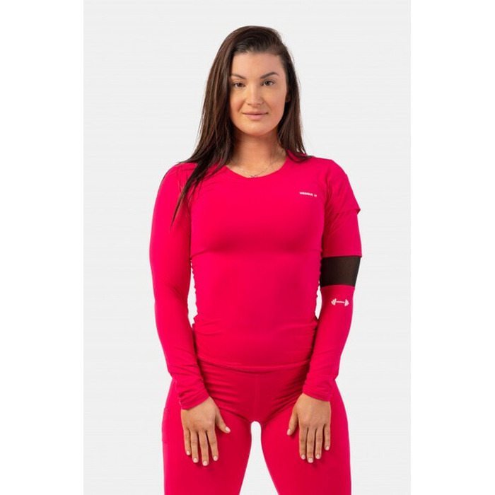 ЛОНГСЛІВ LONG SLEEVE SMART POCKET SPORTY TOP PINK 418