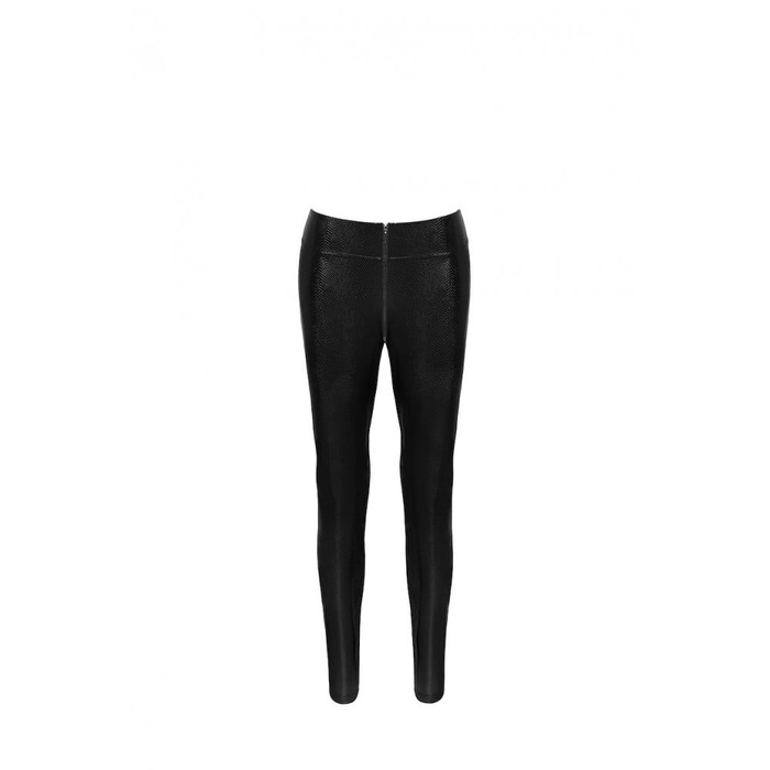 Леггинсы сексуальные со змеиным принтом XL F274 Noir Handmade, черные