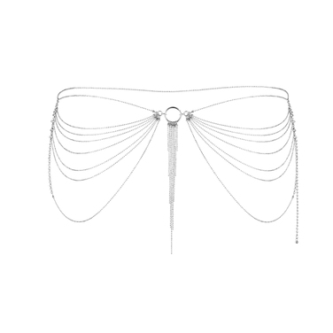 Ланцюжок трусики або погруддя Bijoux Indiscrets Magnifique Waist Chain - silver, прикраса на тіло