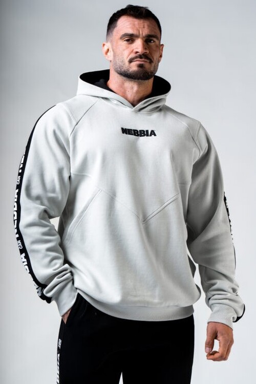 Худі чоловіча Nebbia Training Hoodie HERO Light Grey 300