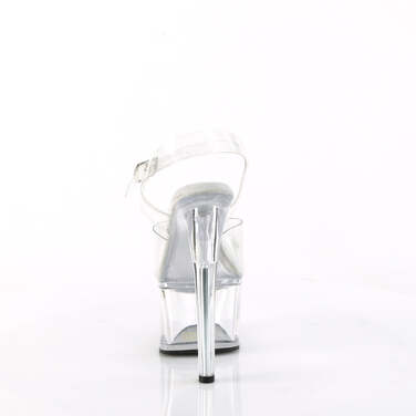 Босоножки Passion-708, каблук 7 дюймов, ремешок на щиколотке шириной 2 3/4 дюйма, прозрачные