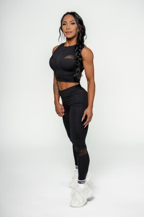 Топ Nebbia Women's Compression Push-Up Top INTENSE Mesh Gold 842