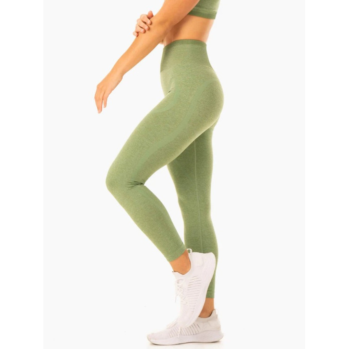 Леггинсы Excel Seamless High Waisted Leggings - Moss Green Marl