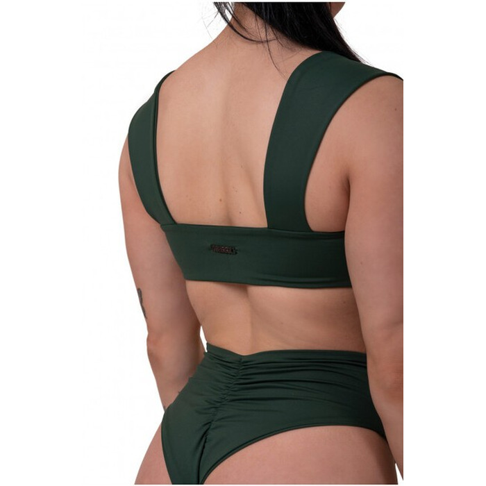 ТОП MIAMI RETRO BIKINI - TOP DARK GREEN 553