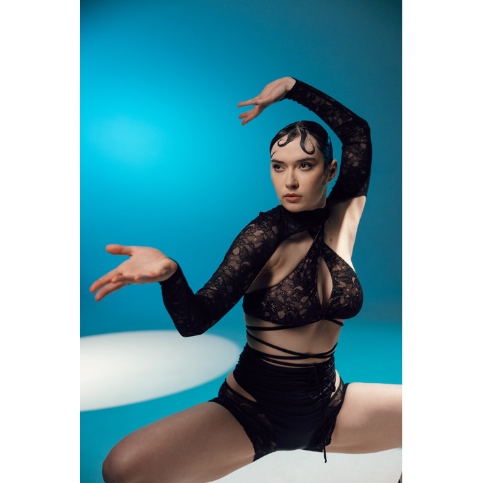 VEIL sleeves Black LACE_ чорне мереживо