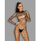 Комбінезон у велику сіточку Obsessive Bodystocking N121 black XL/XXL