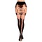 Колготи Ballerina's Secret BS104 (20/50 den) з імітацією панчох та відкритим доступом, чорні, S/M