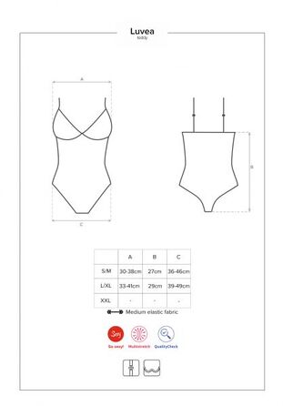 Боди Obsessive Luvae teddy S/M