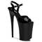 Босоніжки Pleaser Infinity-909 на підборах 9 дюймів, босоніжки з ремінцем на щиколотці 5 1/4 дюйма, чорні