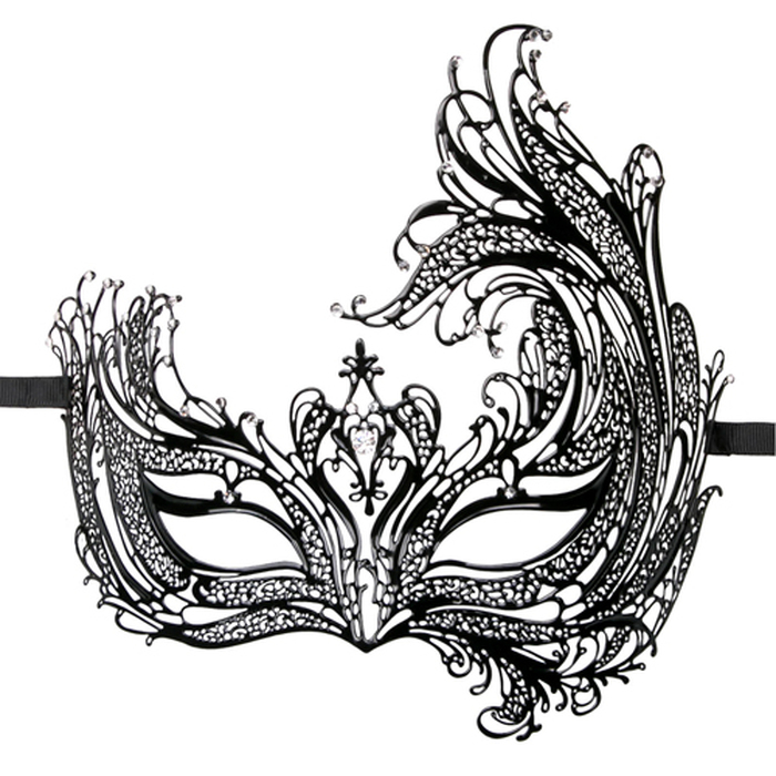 Маска металлическая Easytoys Metal Mask, черный