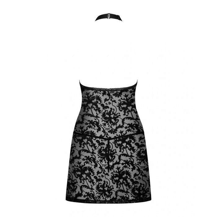 Пеньюар C трусиками Obsessive Softily chemise Black S\M