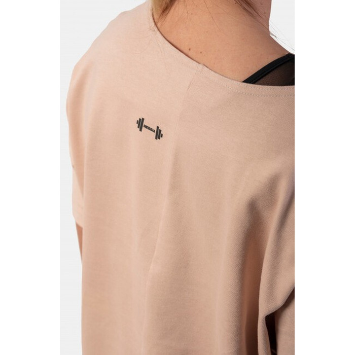 Футболка Organic Cotton Loose Fit 'The Minimalist” Crop Top 417 Salmon