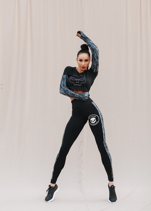 ТОП BLACK TOP LONG SLEEVE BLACK MILITARY