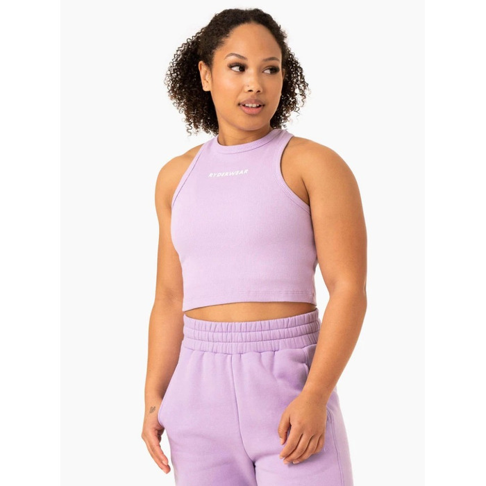 Майка Sideline Rib Crop Tank - Lilac
