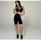 Жіночий топ з сіткою Fitzona Black Top White Net
