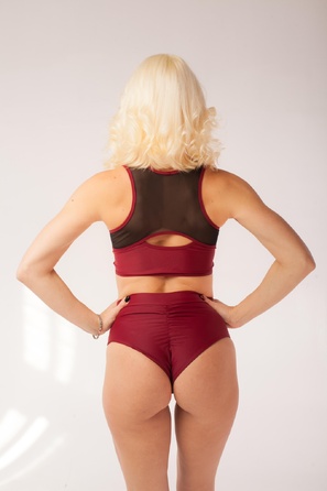 Шорти із складкою Марсала