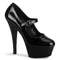 Туфлі-лодочки Pleaser Kiss-280 на підборах 6 дюймів, чорні