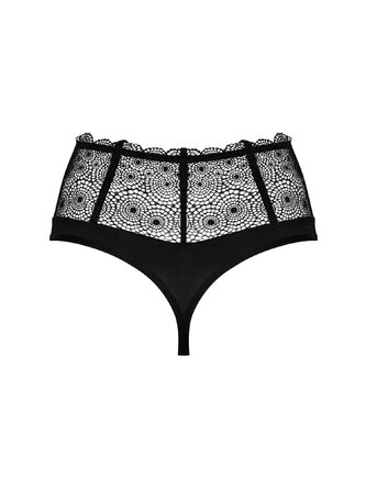 Високі трусики-стрінги Obsessive Sharlotte panties black XXL