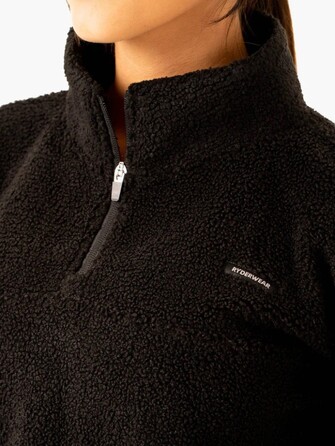 Толстовка Off Duty Teddy Half Zip - Black