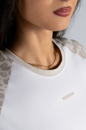 Топ Nebbia Crop Top Leopard '97 PRIMAL Cream Leopard 861