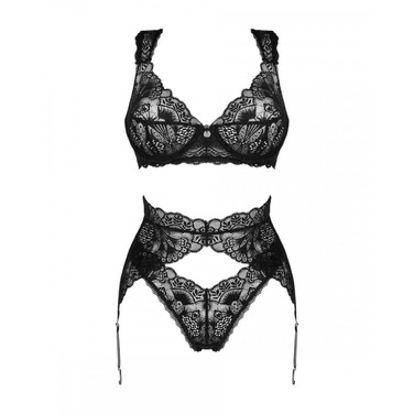 Мереживний комплект сексуальної білизни XS/S Donna Dream Obsessive, 3 предмети