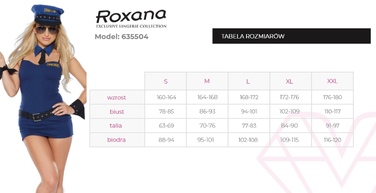 Костюм полицейской Roxana 6355 из 5 предметов, синий, S