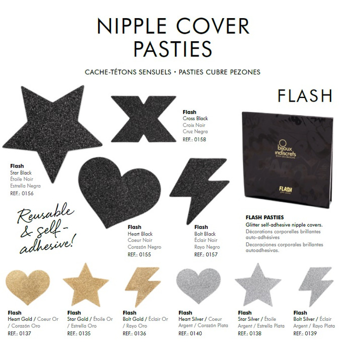 Украшение для грудей Flash Золотая звезда, Bijoux Indiscrets