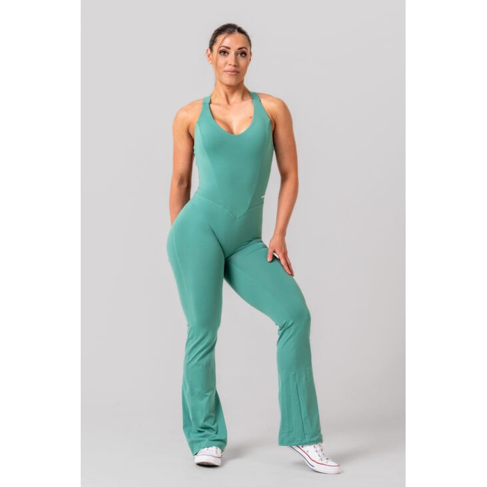 Комбінезон Nebbia Sculpting Flared Jumpsuit OWN THE GYM Green 397