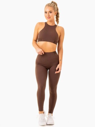Легінси Level Up High Waisted Scrunch Leggings - Chocolate
