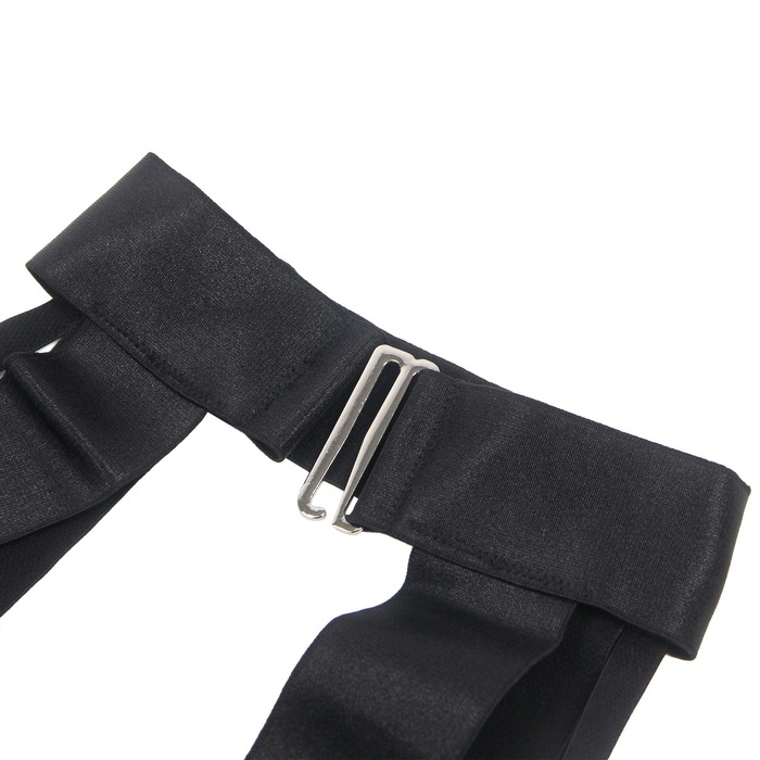 Боди с вырезами Star Night с ремешками, черное, XS-S