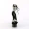 Босоніжки Pleaser Delight-627RS на підборах 6 дюймів, босоніжки з манжетою на щиколотці 1 3/4 дюйма з RS, блискавкою ззаду, чорні