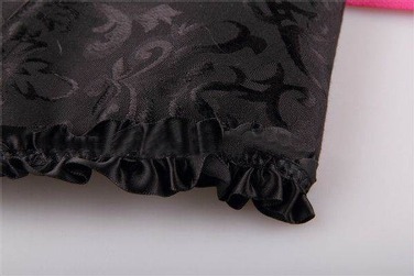 Корсет с цветочным принтом Star Night Corset Top с крючками и шнуровкой, черный, XS (без коробки)