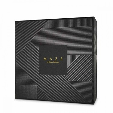 Пояс для панчох Bijoux Indiscrets MAZE, з екошкіри, чорний, One Size