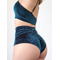 Бархатные шорты Velvet Classic с высокой посадкой для Pole Dance, High Heels и сценических выступлений — цвет "морская волна"