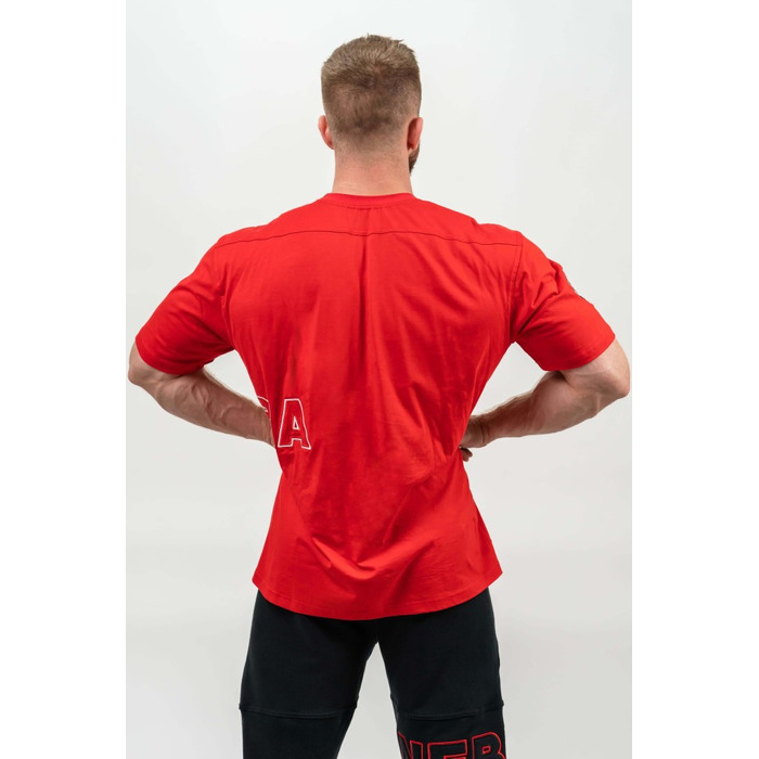 Футболка Nebbia Loose T-shirt DEDICATION Red 709