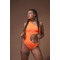 КУПАЛЬНИК Nebbia ONE SHOULDER ASYMMETRICAL MONOKINI ORANGE NEON 458