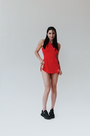 Спортивне плаття Fitzona RED DRESS WITH HOODIE 14409