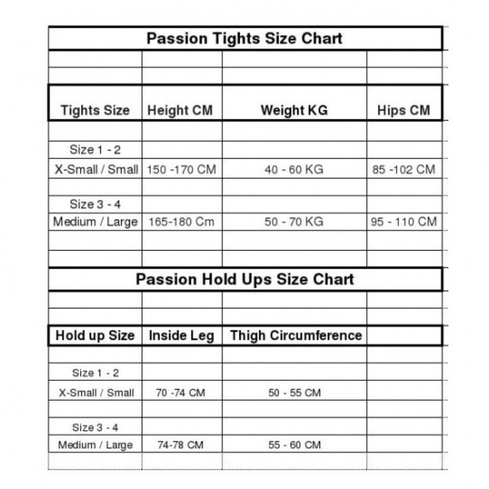 Панчохи Passion ST109 (20 den) білі з чорним мереживом, розмір 1/2