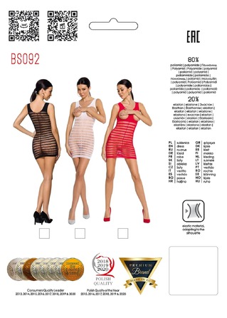 Платье с открытой грудью Passion BS092 black