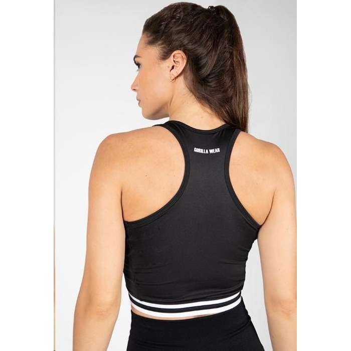 Топ GW Mesa Zip Front Crop Top Black