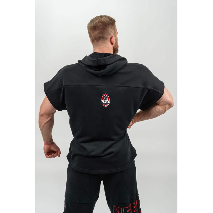 Безрукавка Nebbia Hooded T-shirt Gym Rag top CHAMPION Black 706