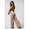 Штани Deni x NEBBIA High-waist Flared Pants Cream 312