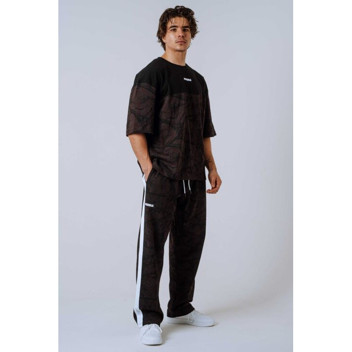 Футболка Nebbia Oversized Tee POWER Dark Brown Camo 898