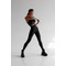 Легінси FZ Black Mesh Leggings with Shiny Thong and Elastic Waist