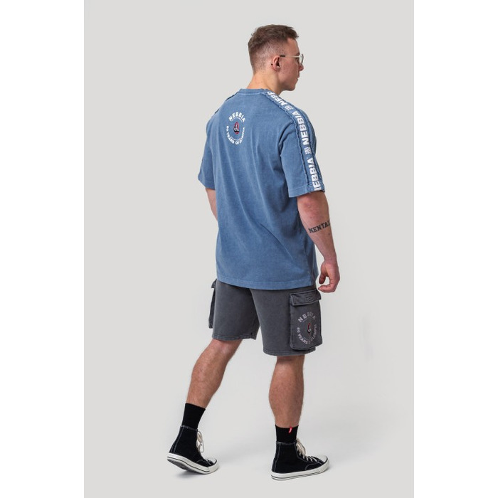 Футболка Nebbia Washed Oversized T-Shirt GOLDEN AGE Blue 790