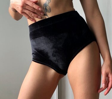 Оксамитові Шорти Velvet Classic з Високою Посадкою для Pole Dance, Heels та Сценічних Виступів - чорний